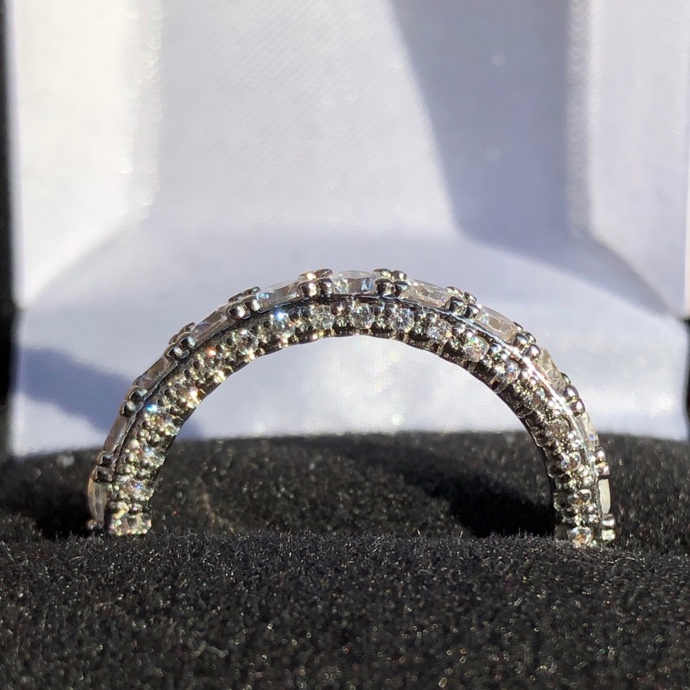 STERLING SILVER WEDDING BAND - Picture 4 of 8